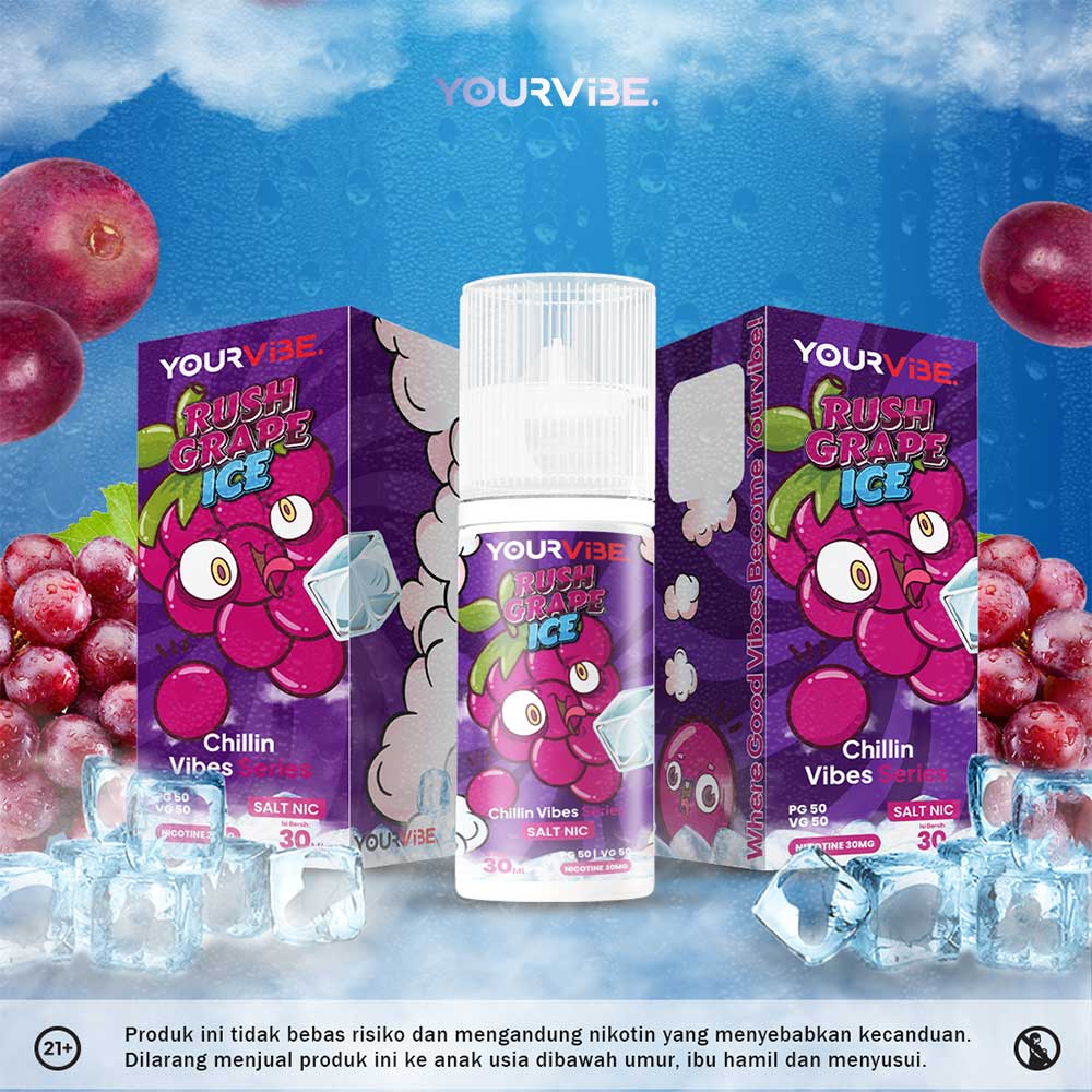 Yourvibe Saltnic Rush Grape Ice 30ml