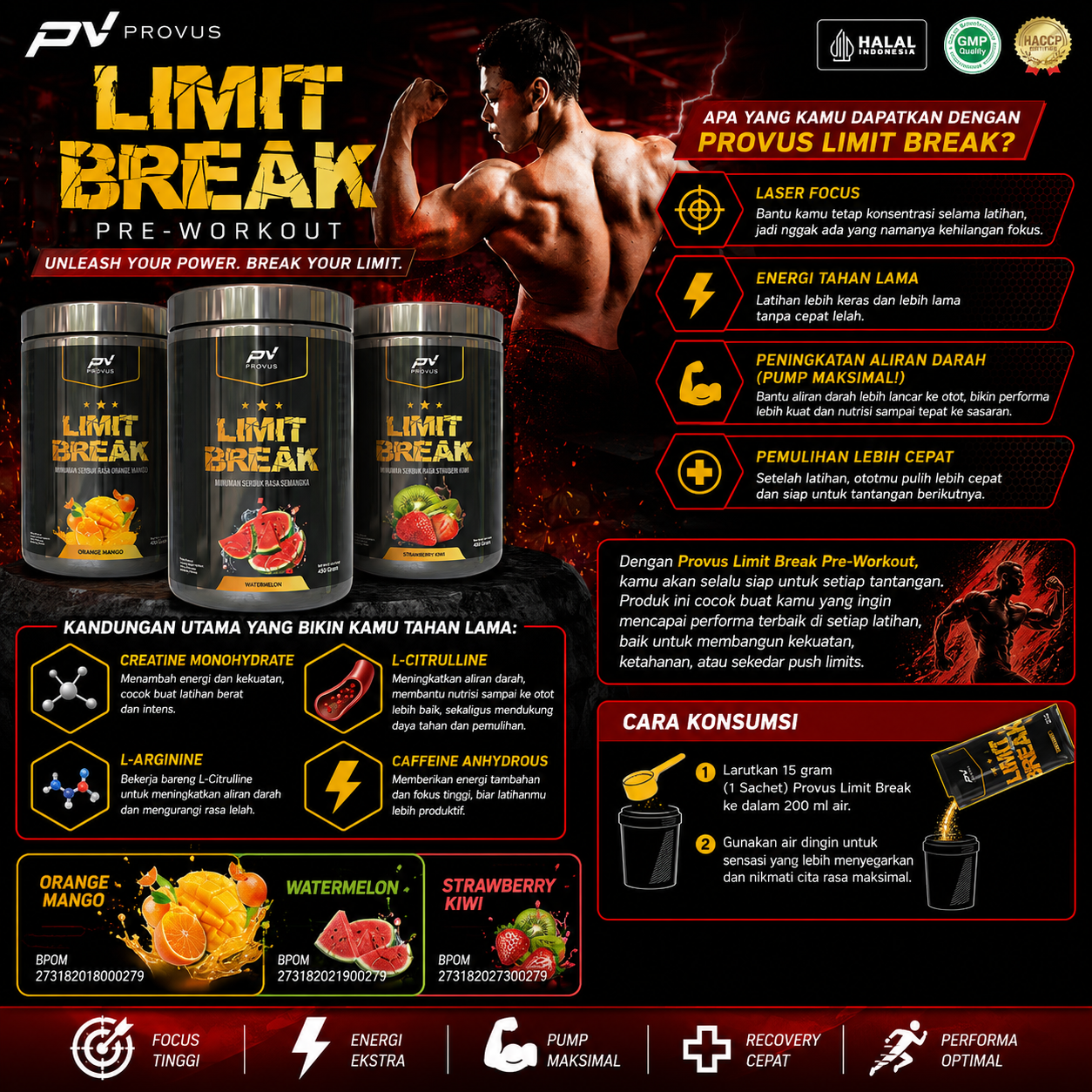 Limit Break 450 gram - Orange Mango 2