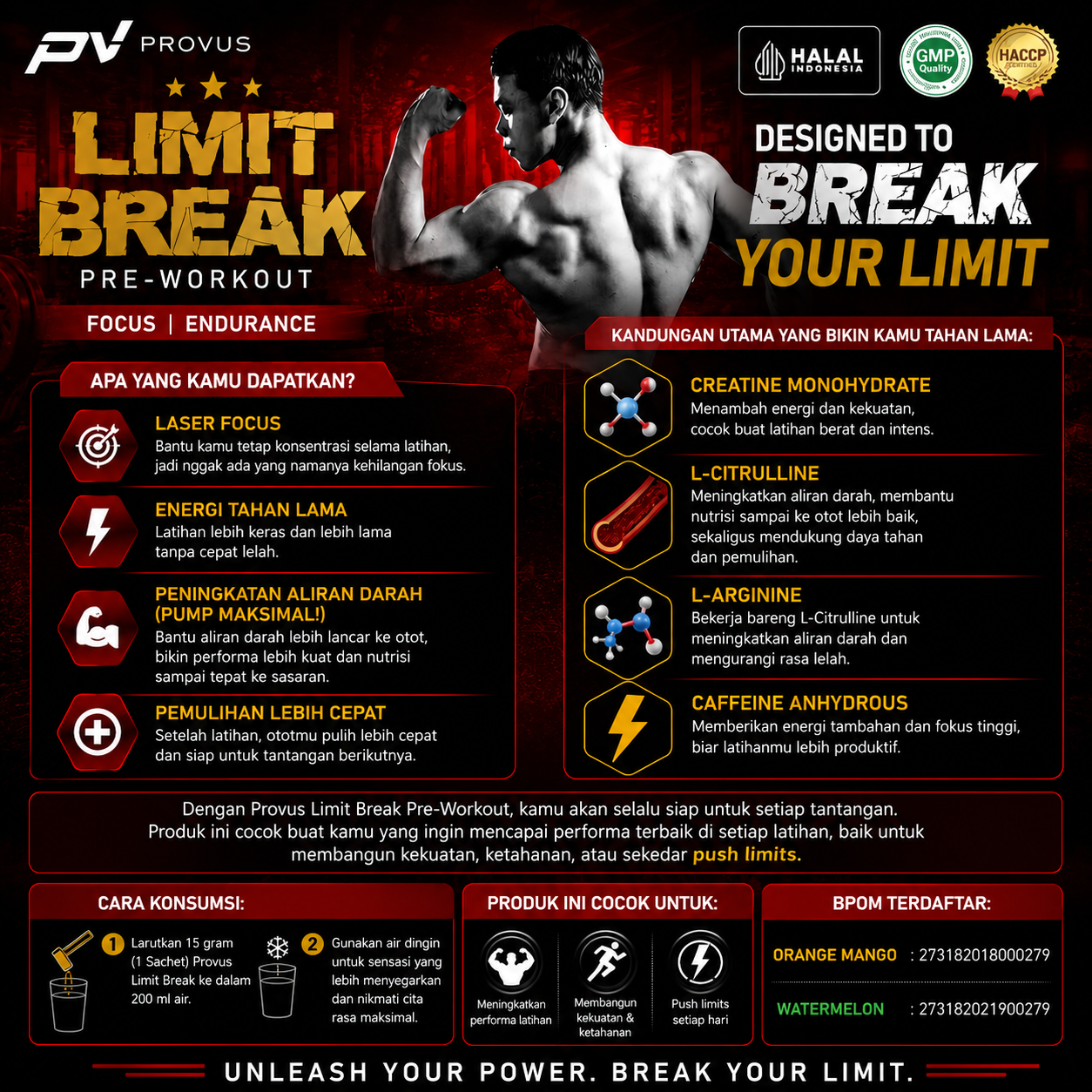 Limit Break 1 Box (8 Sachet) - Watermelon 2