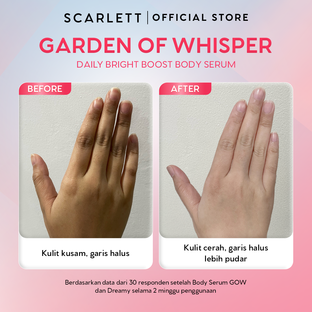 Scarlett Glucinamide Fragrance Brightening Body Serum Garden of Whisper 170ml 4