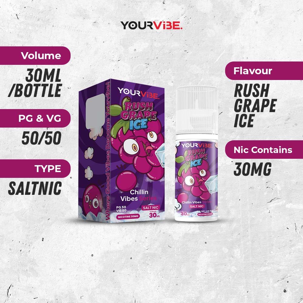 Yourvibe Saltnic Rush Grape Ice 30ml