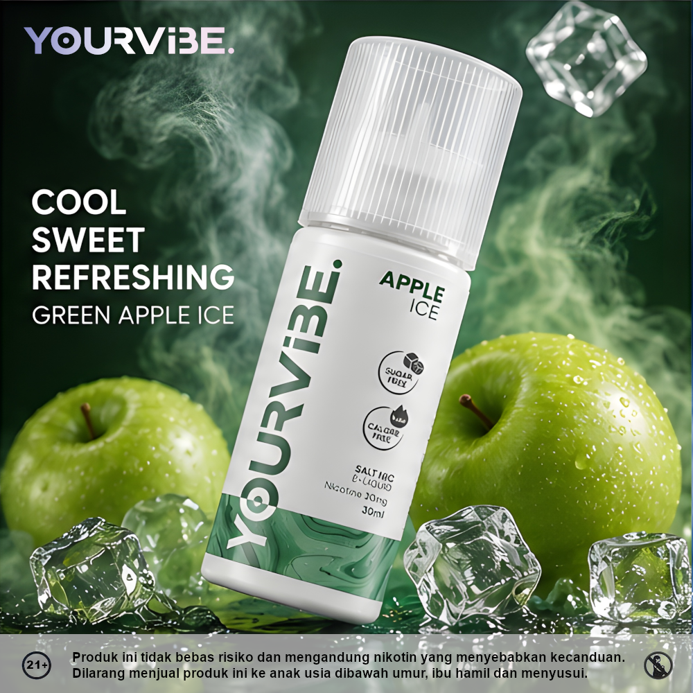 Yourvibe Saltnic New Green Apple Ice 30ml