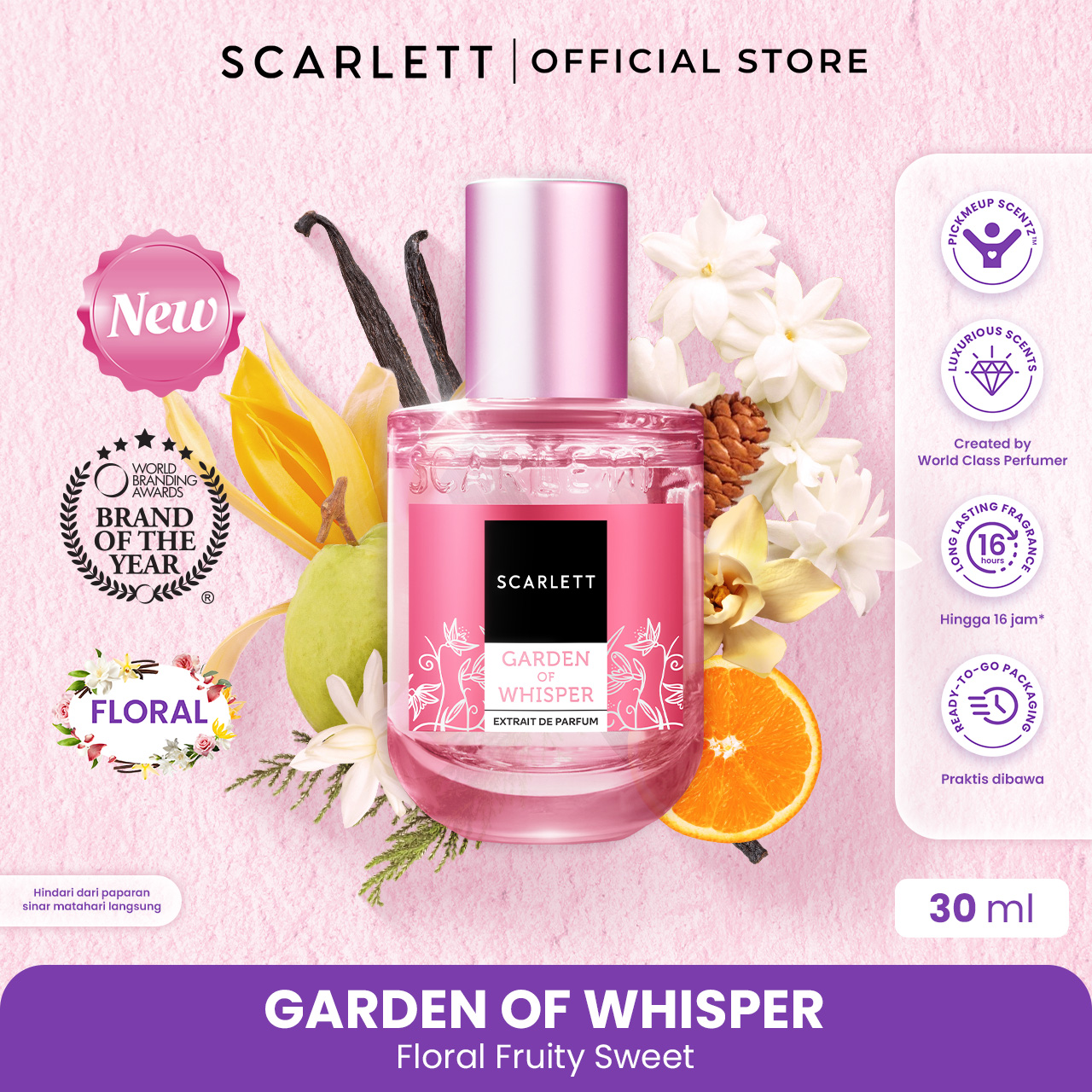 Scarlett Extrait De Parfum Garden of Whisper 30ml
