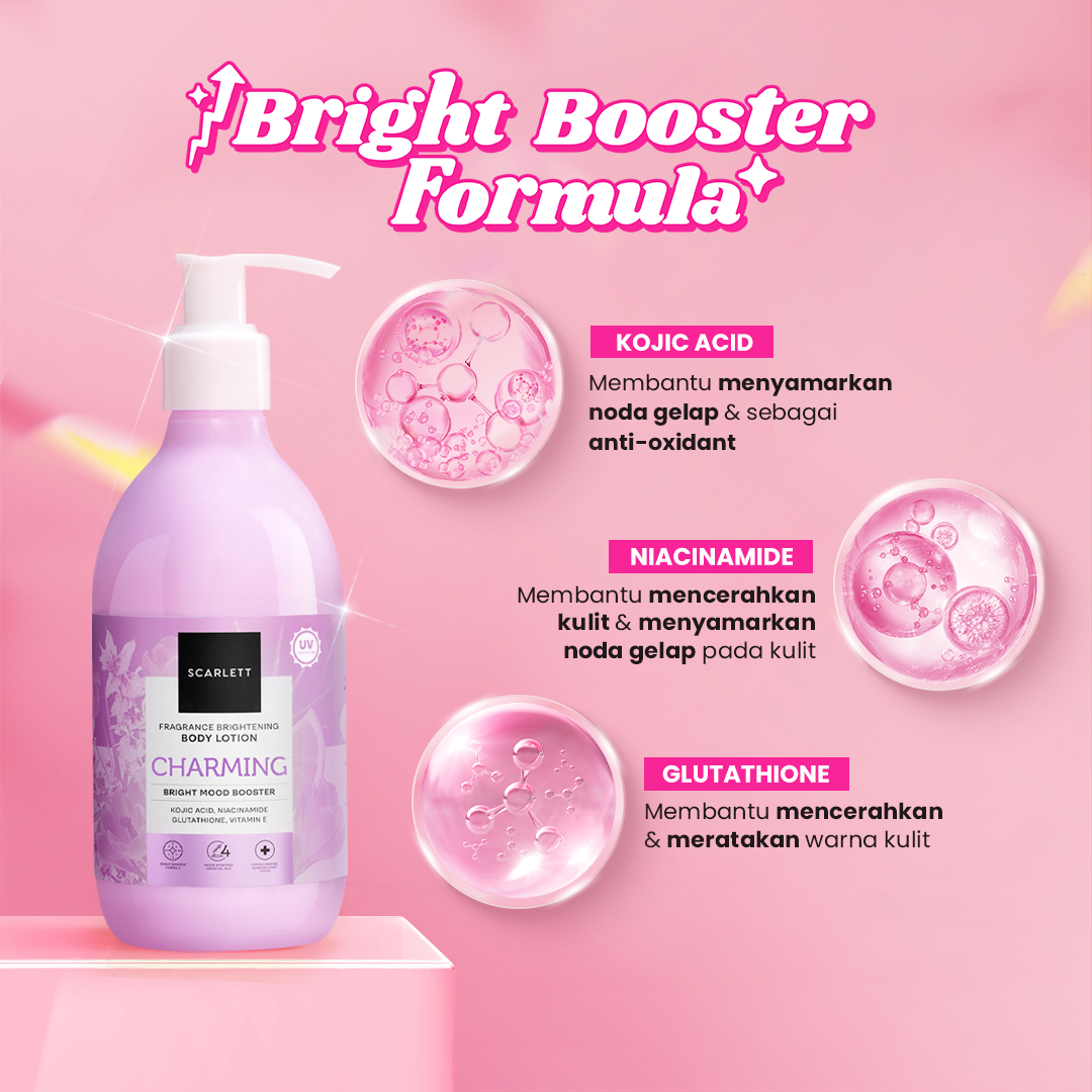 Scarlett Brightening Body Lotion Bright Mood Booster Charming 300ml 2