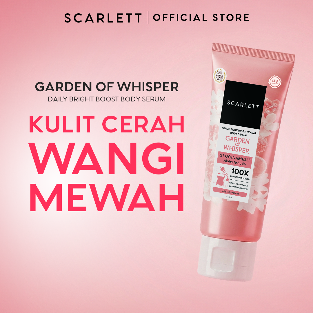 Scarlett Glucinamide Fragrance Brightening Body Serum Garden of Whisper 170ml