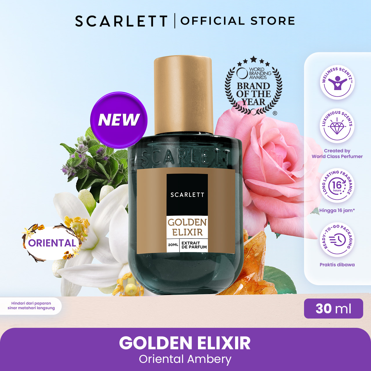 Scarlett Extrait De Parfum Golden Elixir 30ml