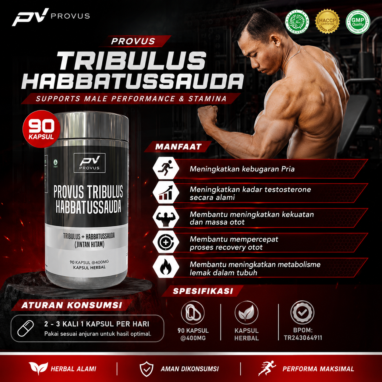 Tribulus Habbatussauda 90 Capsules 2