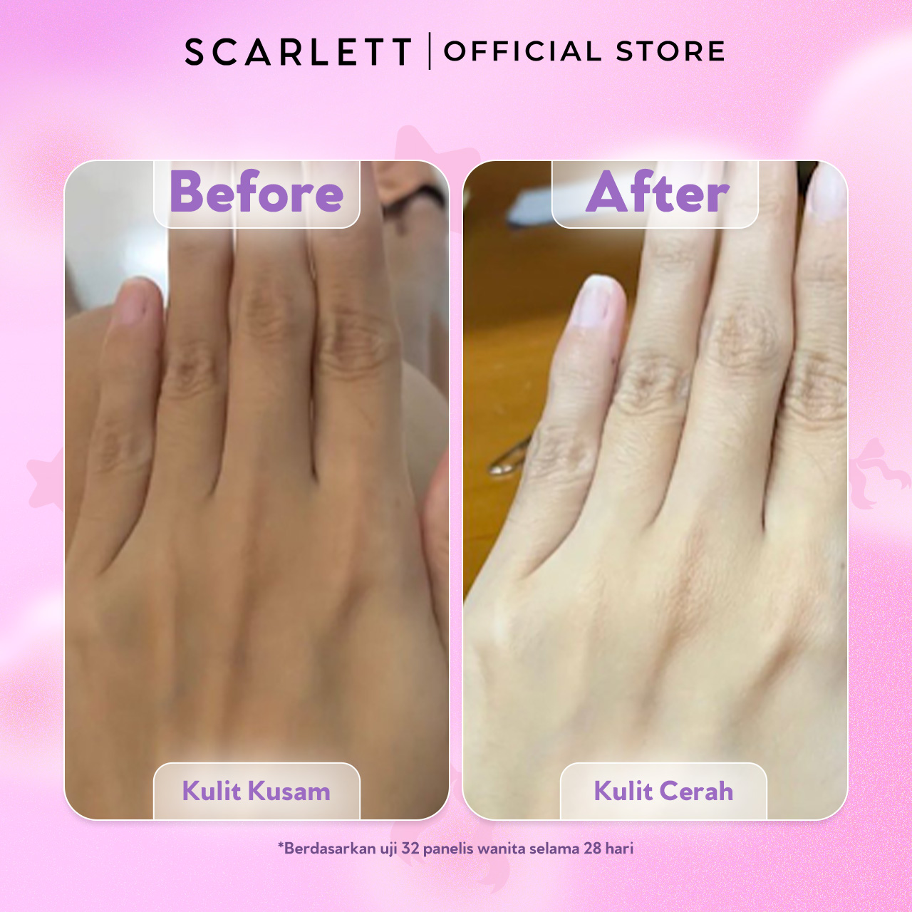 Scarlett Glucinamide Fragrance Brightening Body Serum Purple Kiss 170ml 4