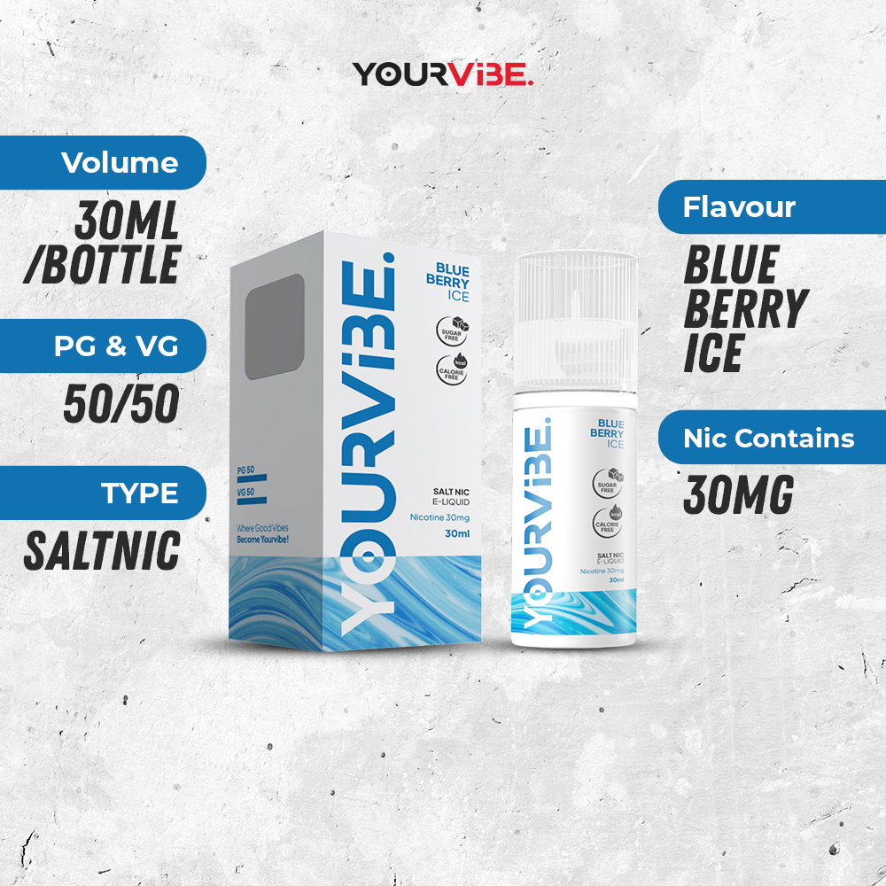 Yourvibe Saltnic New Blueberry Ice 30ml