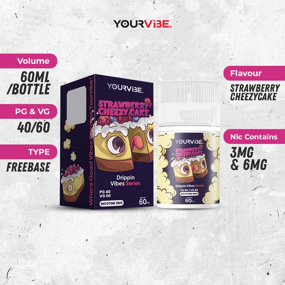 Yourvibe Freebase Strawberry Cheezycake 60 ml - 3 mg