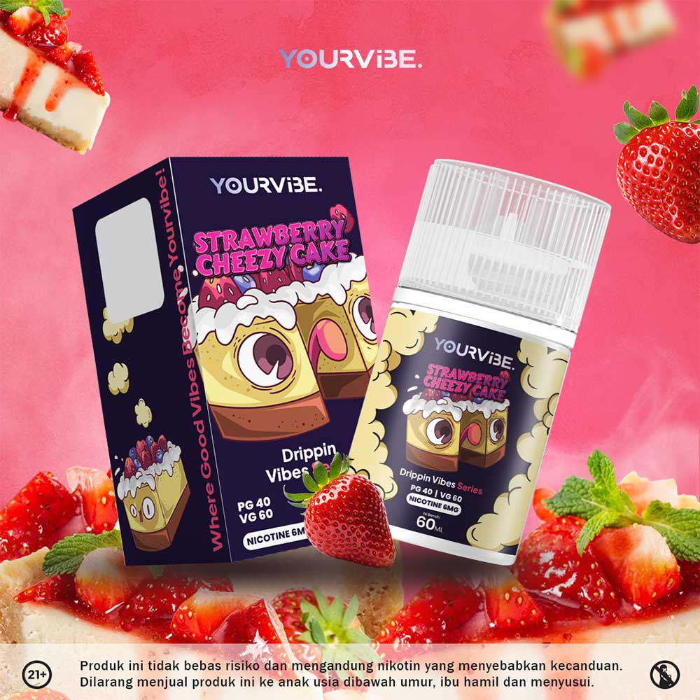Yourvibe Freebase Strawberry Cheezycake 60 ml - 6 mg